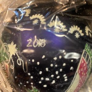 Vera Bradley ornament 2018. New in box. Night Sky. Owls.